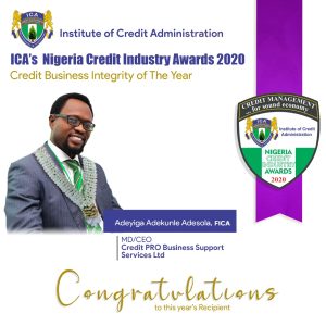 Credit Business Integrity of the Year - 2020