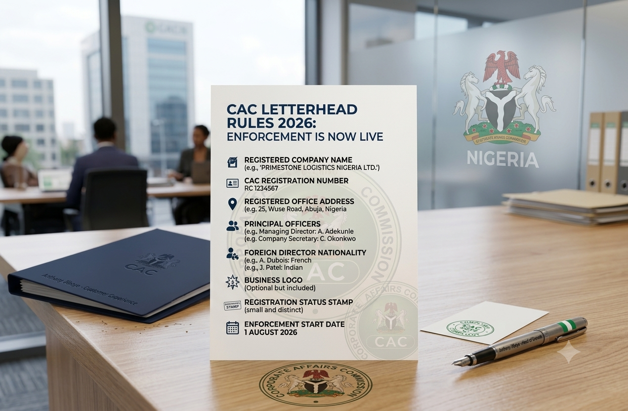 CAC Letterhead Requirements 2026 for Nigerian Businesses