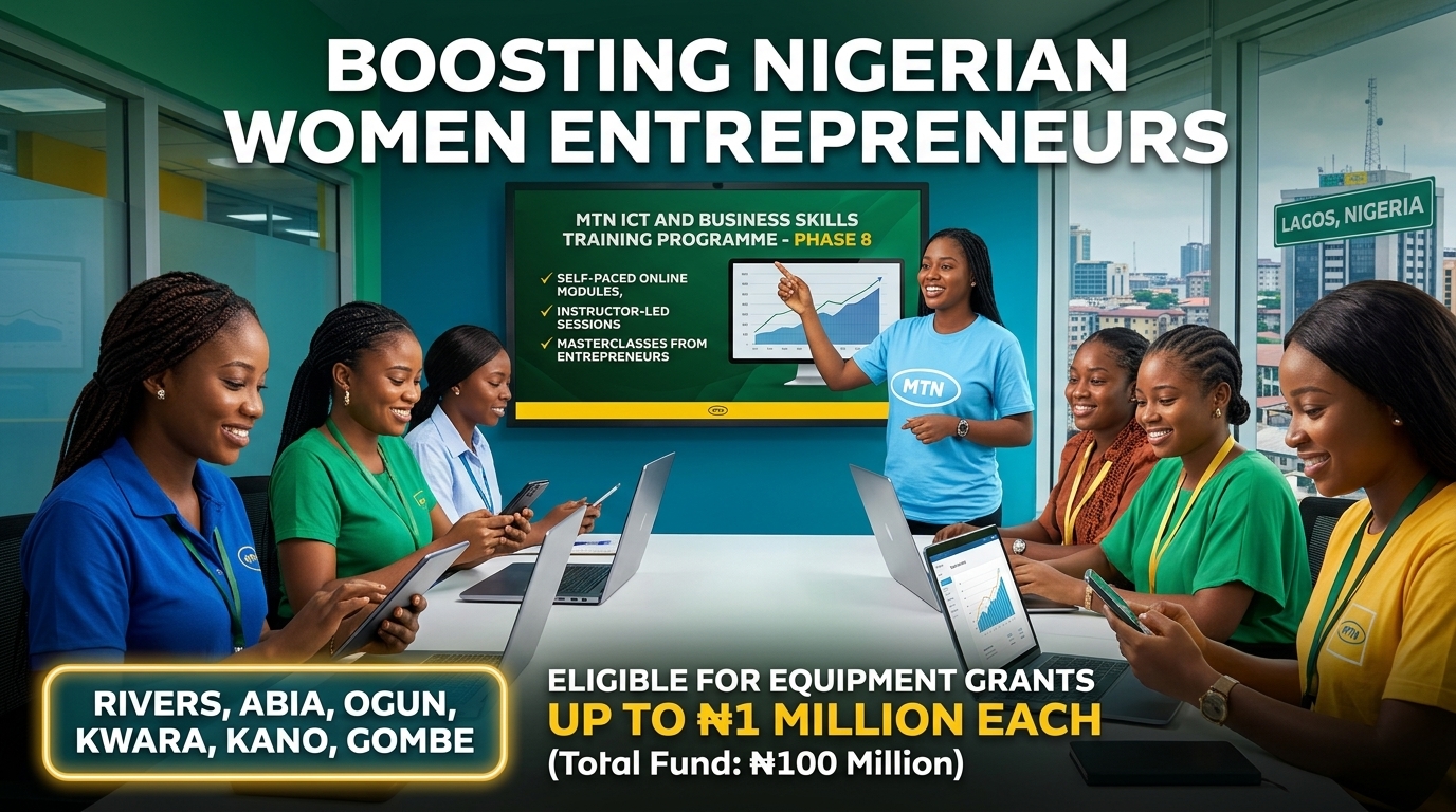 MTN ICT+ Business Skills Training Programme 2026: A Business Growth Opportunity for Women-Owned SMEs in Nigeria
